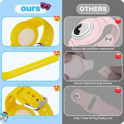 RFUNGUANGO Children's Wristband AirTag Bracelet, Cute Cartoon Children's AirTag Bracket, Full Coverage Hidden Design, Healthy Nylon Material?Crown? in Kuwait