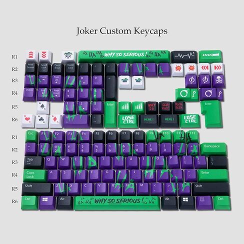Joker Graffiti Custom Keycap Set | Cherry Profile | PBT Dye-Sub | 135 Keys | Mechanical Gaming Keyboards | PC Accessories in Saudi Arabia