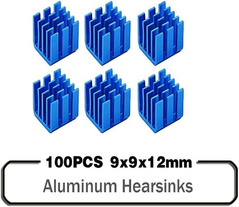 100pcs توت التوت الأزرق عن الألومنيوم البارد 9x9x12mm مع لاصق (يأتي مع شريط 3M) in Kuwait