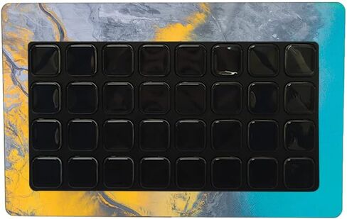 Maysyskins الجلد متوافق مع Elgato Stream Deck XL - أصفر الانسكاب | غلاف الالتفاف الواقي ، الدائم ، والفريد من نوعه | من السهل تطبيق الأنماط وإزالتها وتغييرها | صنع في الولايات المتحدة in Saudi Arabia