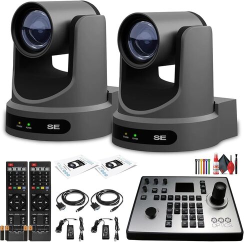 Ptzoptics 2 X Move SE PTZ كاميرا مع وحدة التحكم البصرية 30x (أبيض) PT-Joy-G4 + مجموعة الأسلاك + الأسلاك in Kuwait