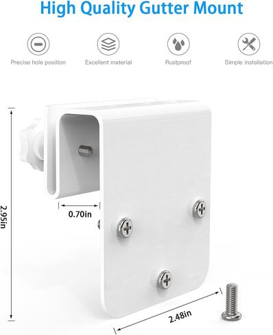 Gutter Mount and Pole Mount Compatible with Eufy Security SoloCam S340, Solar Security Camera in Saudi Arabia