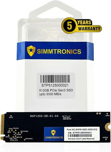 512GB PCIE 3.0 NVME M.2 SSD | ما يصل إلى 3500/3000 ميجابايت/ثانية قراءة/كتابة | DRAM CACHE و 3D TLC NAND | محرك الحالة الصلبة الداخلية | متوافق مع أجهزة الكمبيوتر المحمولة وأجهزة الكمبيوتر المكتبية | ضمان لمدة 5 سنوات in Saudi Arabia
