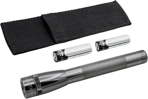 Mini Maglite Pro LED 2-Cell AA Flashlight, High Lumen, Water-Resistant, Adjustable Focus – Black in Kuwait
