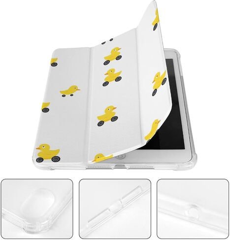 علبة سيارة البط الأصفر المطاط مع حامل القلم رفيع الوزن ثلاثي الأوزان متوافق مع iPad Mini 4/5/6 Mini4/5 （7.9in） in Kuwait