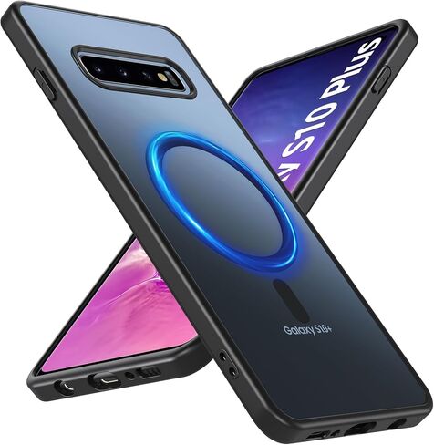 بالنسبة إلى حالة Samsung Galaxy S10 Plus مع Magnetic ، S10 Plus Phone Case ، فإن Galaxy S10+ Phone Case Galaxy S10+ Matte Slim for Samsung S10 Plus Cover 6.4 '-Black in Saudi Arabia