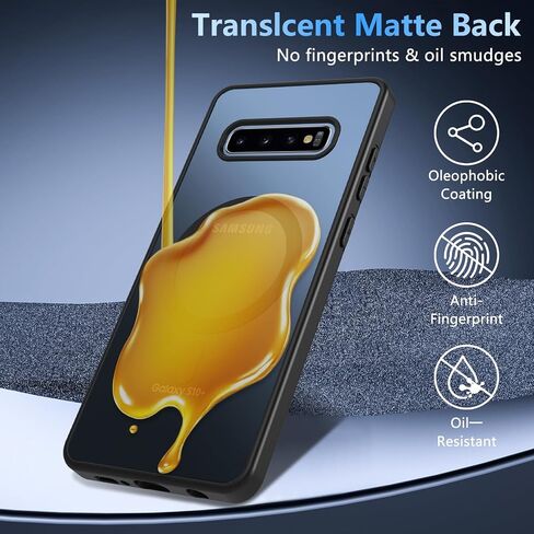 بالنسبة إلى حالة Samsung Galaxy S10 Plus مع Magnetic ، S10 Plus Phone Case ، فإن Galaxy S10+ Phone Case Galaxy S10+ Matte Slim for Samsung S10 Plus Cover 6.4 '-Black in Saudi Arabia