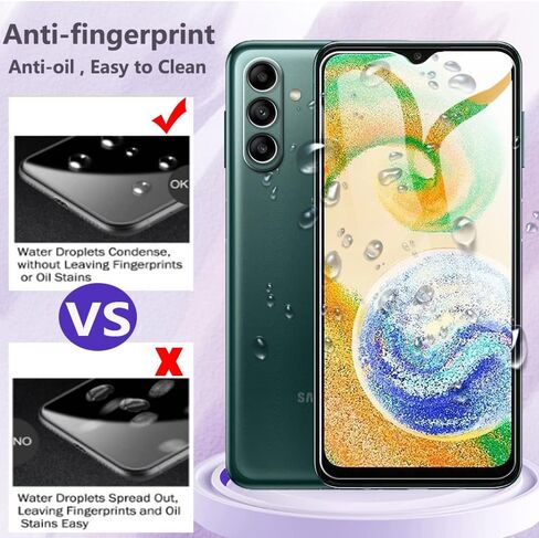 [3+2 Pack] for Samsung Galaxy A04S/Galaxy A13 5G/4G Screen Protector (3 Packs) with 2 Packs Camera Lens Protector,HD Clear Scratch Resistant Bubble Free 9H Hardness Tempered Glass in Kuwait