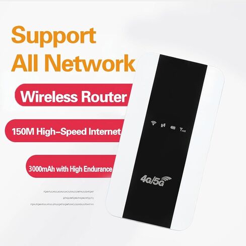 4G WIFI ، جهاز توجيه نقطة ساخنة للهواتف المحمولة مع فتحة بطاقة SIM ، ودعم 10 مستخدمين 150 ميجابت في الثانية عبر الإنترنت للإنترنت عالي السرعة ، لجهاز الكمبيوتر اللوحي للكمبيوتر المحمول. in Kuwait