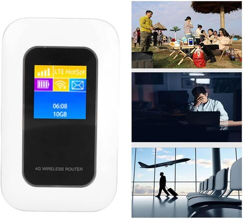 نقطة اتصال WiFi المتنقلة ، جهاز توجيه محمول محمول 4G LTE مع فتحة بطاقة SIM وبطارية كبيرة ، لعائلة القيادة ذاتية السفر in Kuwait