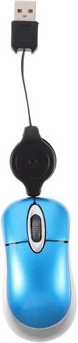 Housoutil mini mini mouse pantical mouse مع تصميم مريح للحبل قابل للسحب متوافق مع أجهزة الكمبيوتر المحمولة MAC للسفر والاستخدام المكتبي in Kuwait