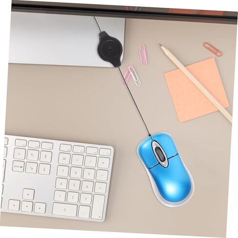 Housoutil mini mini mouse pantical mouse مع تصميم مريح للحبل قابل للسحب متوافق مع أجهزة الكمبيوتر المحمولة MAC للسفر والاستخدام المكتبي in Kuwait