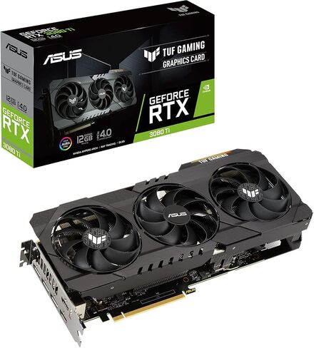 ASUS TUF Gaming NVIDIA GeForce RTX 3080 Ti Graphics Card (PCIe 4.0, 12GB GDDR6X, HDMI 2.1, DisplayPort 1.4a, Dual Ball Fan Bearings, Military-Grade Certification, GPU Tweak II) in Saudi Arabia
