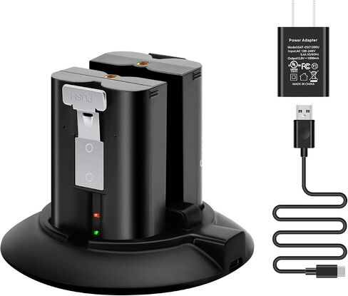 OLAIKE Battery Charger Station Compatible with Video Doorbell 2 & 3 &4,Spotlight Cam Battery & Peephole Cam,Portable Dual Port Charging with DC Adapter(Batteries NOT Included),Type2 in Kuwait