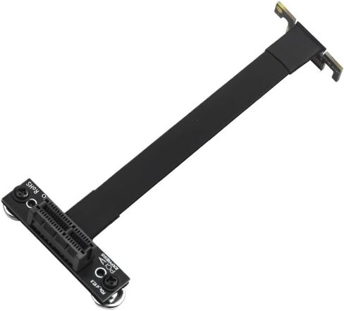 X4 Riser Cable 90 درجة الزاوية اليمنى 8GBPS PCIE 3.0 X1 إلى X1 تمديد كابل PCI 1x Riser Card Ribbon Extender in Saudi Arabia