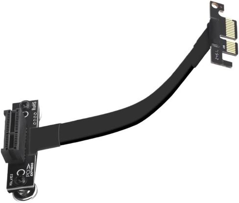 X4 Riser Cable 90 درجة الزاوية اليمنى 8GBPS PCIE 3.0 X1 إلى X1 تمديد كابل PCI 1x Riser Card Ribbon Extender in Saudi Arabia