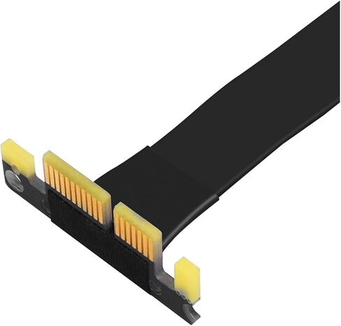 PCIE X1 تمديد كبل PCIE3.0 1x إلى X1 كابل 120 مم 90 درجة الزاوية اليمنى PCI 1x 8GBPS موسع عالي السرعة in Saudi Arabia