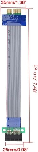 Computer PCI-E Extension Adapter Cable PCIE X1 Male to Female Riser Converter in Saudi Arabia