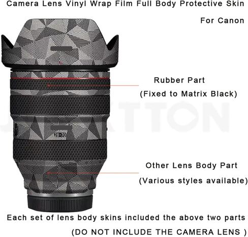 ملصق عدسة الكاميرا المضادة للخلع لـ Canon RF 28-70mm F2 L USM Coat Vinyl Wrap Film Film Protector Skin 28-70 2 (Circuit Titanium) in Kuwait