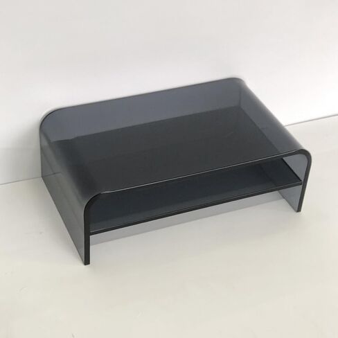 Clear Acrylic 2-Tier Monitor Stand & Desk Organizer-16 "x9.4" x5.5 H Riser Office Office مع تخزين لوحة المفاتيح ، وأجهزة الكمبيوتر المحمولة ، والكمبيوتر المحمول ، و IMAC ، والطابعة ، والتلفزيون ، وأجهزة الوسائط المتعددة (الأزرق الشفاف) in Saudi Arabia
