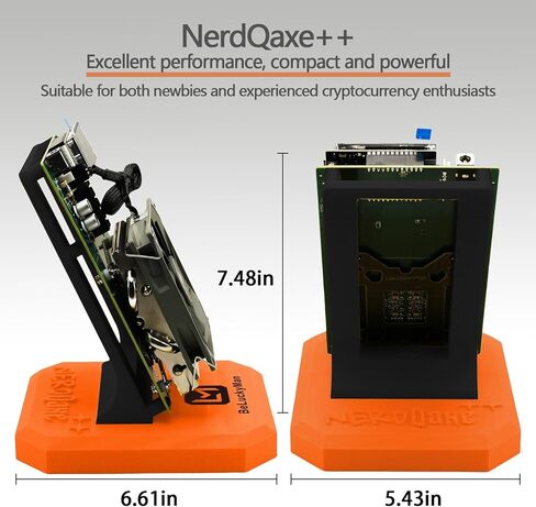 Nerdqaxe ++ Bitcoins Miner 4.8th/S ، 4 قطع BM1370 ASIC SOLO SOLO BTC Miner ، 15J/TH 98W استهلاك الطاقة ، 2.4G WIFI آلة تعدين مفتوحة المصدر (أخضر) in Kuwait
