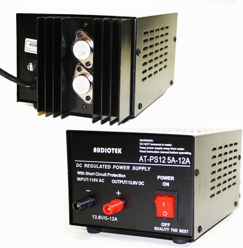 Audiotek - Output 12a AMP Mobile 13.8 Volt DC Supply AT -PS12 in Kuwait