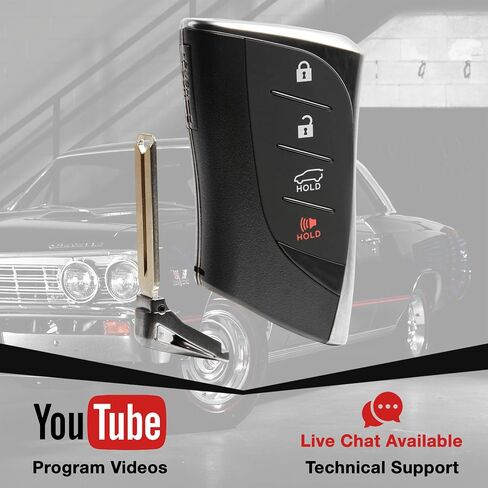 استبدال مفتاح USAREMOTE FOB لعام 2019 2020 2021 2022 لكزس GX460 4-BUTOT SMART SMART ENTRY REMOTE (HYQ14FBF ، 89904-60U80) in Saudi Arabia