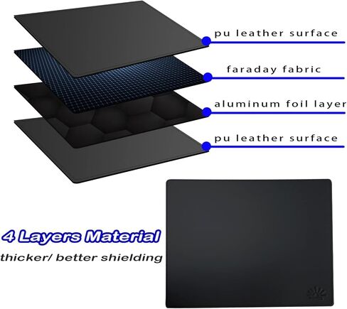EMF Blocker Lap, Radiation Blocking Computer Pad, Protect Our Body from EMF, Radiation, Fits Laptops, Notebooks, Tablets Anti-Radiation Laptop Computer Pad (Black, 8 * 12 in) in Saudi Arabia