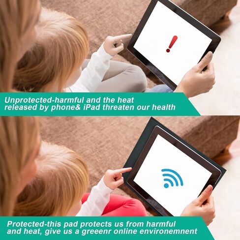 EMF Blocker Lap, Radiation Blocking Computer Pad, Protect Our Body from EMF, Radiation, Fits Laptops, Notebooks, Tablets Anti-Radiation Laptop Computer Pad (Black, 8 * 12 in) in Saudi Arabia