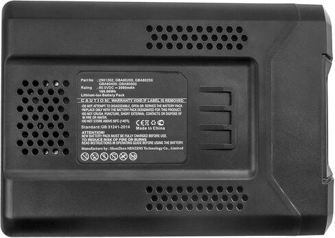 Synergy Digital Lawn Mower Battery, Compatible with GreenWorks GBL80320 Lawn Mower, (Li-ion, 80V, 2000mAh), Replacement for GreenWorks 2901302, GBA80200, GBA80250, GBA80400, GBA80500 Battery in Saudi Arabia