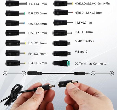 إمدادات محول الطاقة العالمي 3V ~ 24V 72W متغير قابل للتعديل 3V 5V 9V 12V 18V 20V 24V AC/DC تبديل الشاحن ، 100V-240V AC إلى محول DC مع 14 نصيحة وشاشة LCD الجهد in Kuwait