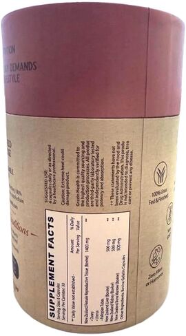 Grazin Health - Grass Fed Beef Liver from New Zealand - Freeze Dried 3000mg per Serving (500mg per Capsule) (30 Servings) in Kuwait