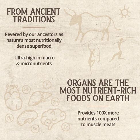 Grazin Health - Grass Fed Beef Liver from New Zealand - Freeze Dried 3000mg per Serving (500mg per Capsule) (30 Servings) in Kuwait