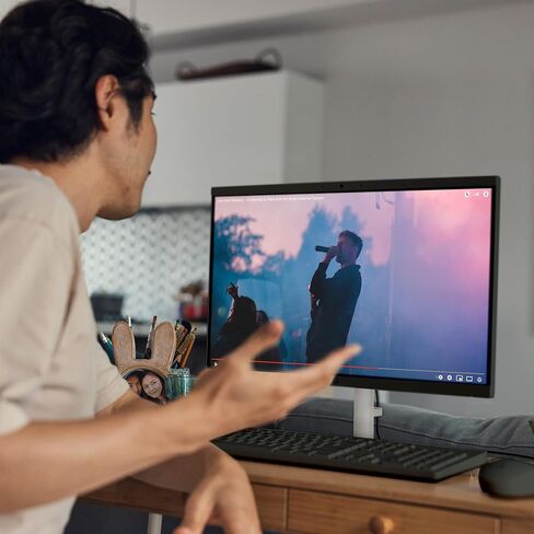 HP 23.8 inch All-in-One Desktop PC, FHD Display, Intel Core i3-N300, 8 GB RAM, 256 GB SSD, Intel UHD Graphics, Windows 11 Home, Jet Black, 24-cr0430 (2025) in Saudi Arabia