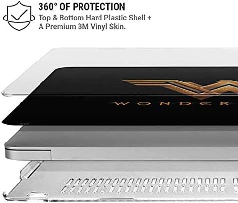 SKINIT CASE + SNOWENTING TICKENT مع MacBook Air 13in M1 (2021) - تصميم شعار Gold Woman المرخص له رسميًا in Kuwait