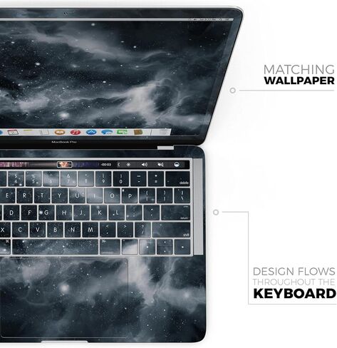 رخام الفضاء كامل الجسم غلاف الخدش مقاوم لصيا الاضول-kit متوافق مع macbook 13 "الهواء m1 (A2337) in Saudi Arabia