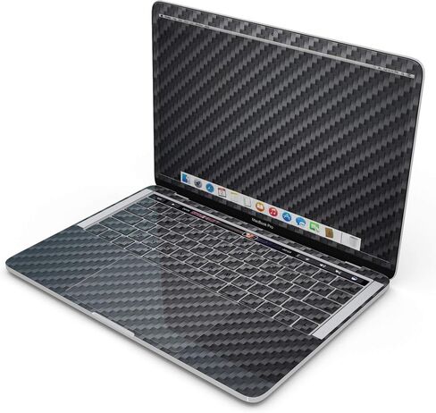 ألياف الكربون السوداء الكامنة الكاملة لفقة خدش مقاومة للاصوص على صائق الجلد متوافق مع MacBook 15 "pro w/tb (A1990) in Saudi Arabia
