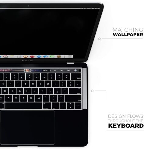 الحالة الصلبة السوداء-غلاف الغطاء الكامل للجسم الكامل للوقاية من الخدش مقاوم الخدش ، متوافق مع macbook 15 "pro w/tb (A1990) in Saudi Arabia