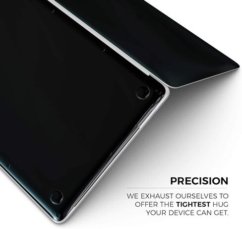 الحالة الصلبة السوداء-غلاف الغطاء الكامل للجسم الكامل للوقاية من الخدش مقاوم الخدش ، متوافق مع macbook 15 "pro w/tb (A1990) in Saudi Arabia