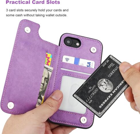 Vaburs Compatible with iPhone 16e/17e Case Wallet with Card Holder, Embossed Mandala Pattern Flower PU Leather Double Buttons Flip Shockproof Cover for Magnetic Car Mount 6.1 Inch (Dark Green) in Saudi Arabia