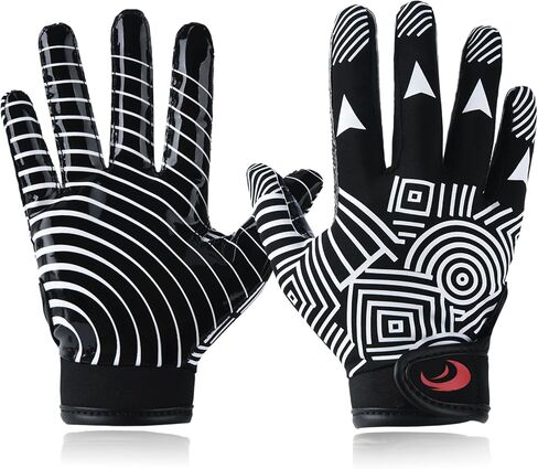 Youth Football Gloves Kids Silicone Grip Receiver Gloves for Kids with Super Stick Ability for Best Game Experience in Kuwait