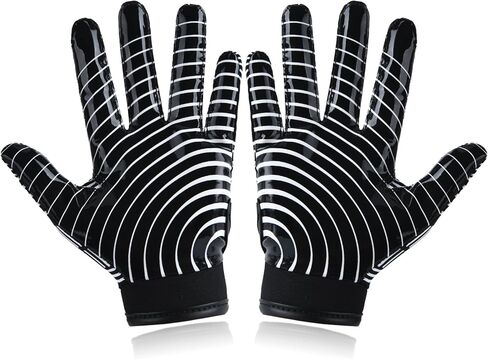 Youth Football Gloves Kids Silicone Grip Receiver Gloves for Kids with Super Stick Ability for Best Game Experience in Kuwait