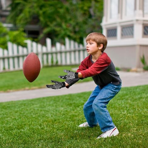 Youth Football Gloves Kids Silicone Grip Receiver Gloves for Kids with Super Stick Ability for Best Game Experience in Kuwait