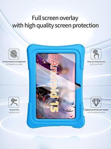 واقي الشاشة لـ Aiprotablet K07 Row Android Tablet 7 بوصة لوحي أطفال ، مضاد للخلع 9H صلابة اللمس حساس 2.5D الحواف الدائرية خالية من التثبيت سهلة التثبيت ، 2 عبوة. in Kuwait