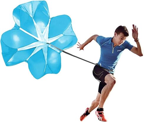 ANPOPO Bfsmile Running Speed Training 56" Parachute with Adjustable Strap, Free Carry Bag. Speed Chute Resistance Running Parachute for Kids Youth and Adults (1 Umbrella) in Saudi Arabia