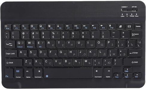 Akozon Russian Cyrillic Keyboard for Tablet ، لوحة مفاتيح USB مع اللغة الإنجليزية الروسية ، لوحة المفاتيح 80Keyboard 10.1 in Saudi Arabia