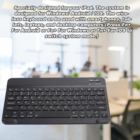 Akozon Russian Cyrillic Keyboard for Tablet ، لوحة مفاتيح USB مع اللغة الإنجليزية الروسية ، لوحة المفاتيح 80Keyboard 10.1 in Saudi Arabia