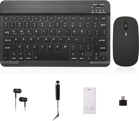 N-one Keyboard Mouse Set, 11" Keyboard Mouse Headphone OTG Touch Pen and Holder for Android Tablet in Kuwait