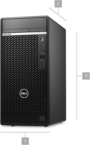 Dell Optiplex 7000 MT Mini Tower Desktop (2022) | CORE I7-12700 - 2TB SSD + 1TB محرك أقراص ثابت SSD - 64 جيجابايت ذاكرة الوصول العشوائي | 12 نوى @ 4.9 جيجاهرتز وين 11 برو بلاك (متجدد) in Kuwait