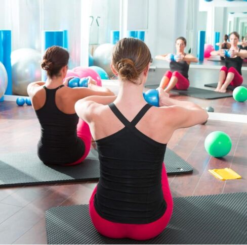 Yes4All كرة التنغيم الناعمة الموزونة ناعمة بوزن 2 رطل باللون الأزرق in Kuwait